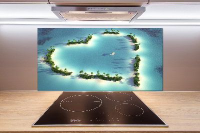 Cooker splashback Islands shape