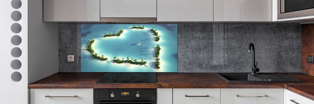 Cooker splashback Islands shape