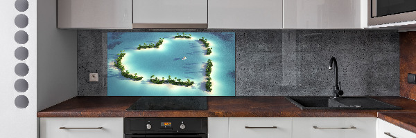 Cooker splashback Islands shape