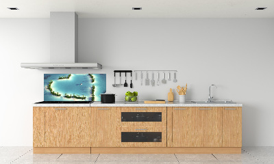 Cooker splashback Islands shape