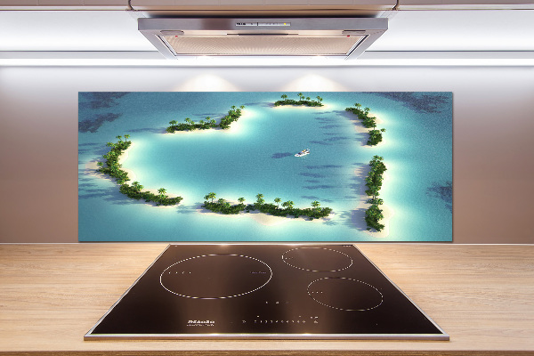 Cooker splashback Islands shape