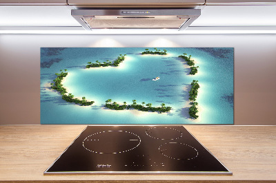 Cooker splashback Islands shape