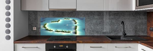 Cooker splashback Islands shape