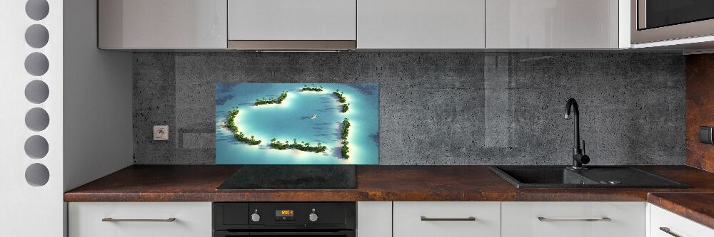 Cooker splashback Islands shape