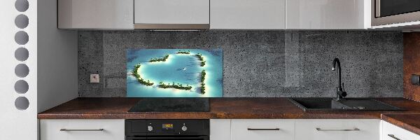 Cooker splashback Islands shape