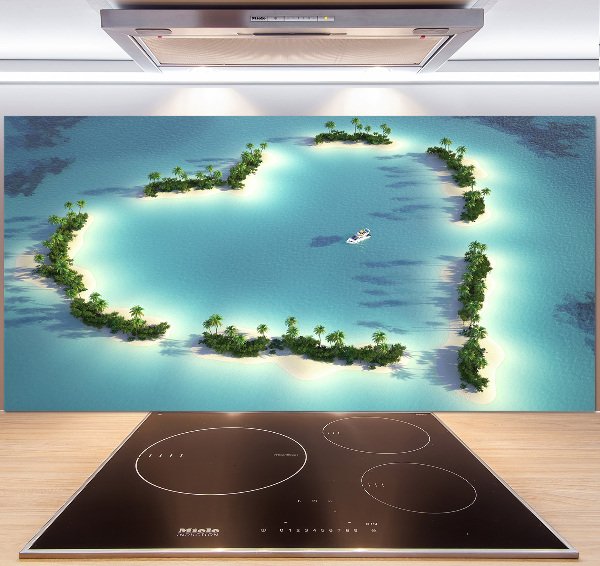 Cooker splashback Islands shape