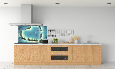 Cooker splashback Islands shape