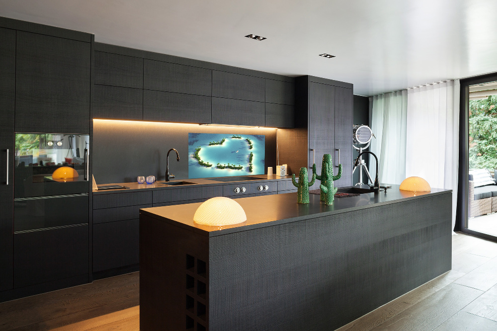 Cooker splashback Islands shape