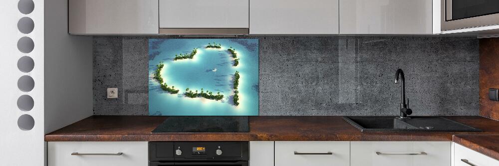 Cooker splashback Islands shape