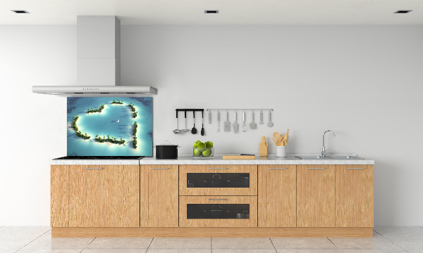 Cooker splashback Islands shape