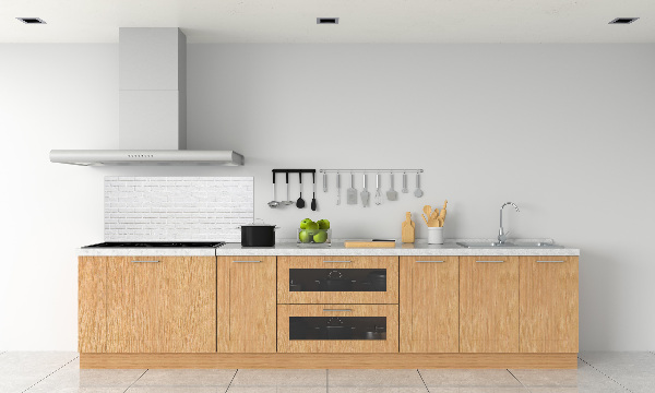 Cooker splashback Brick wall