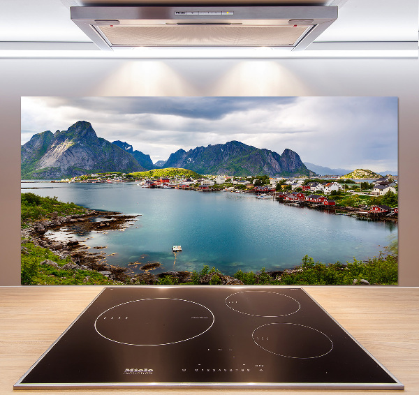 Cooker splashback Lofoty in Norway