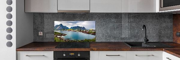 Cooker splashback Lofoty in Norway