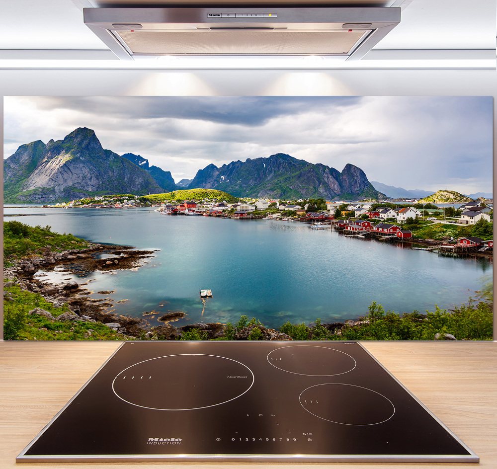 Cooker splashback Lofoty in Norway