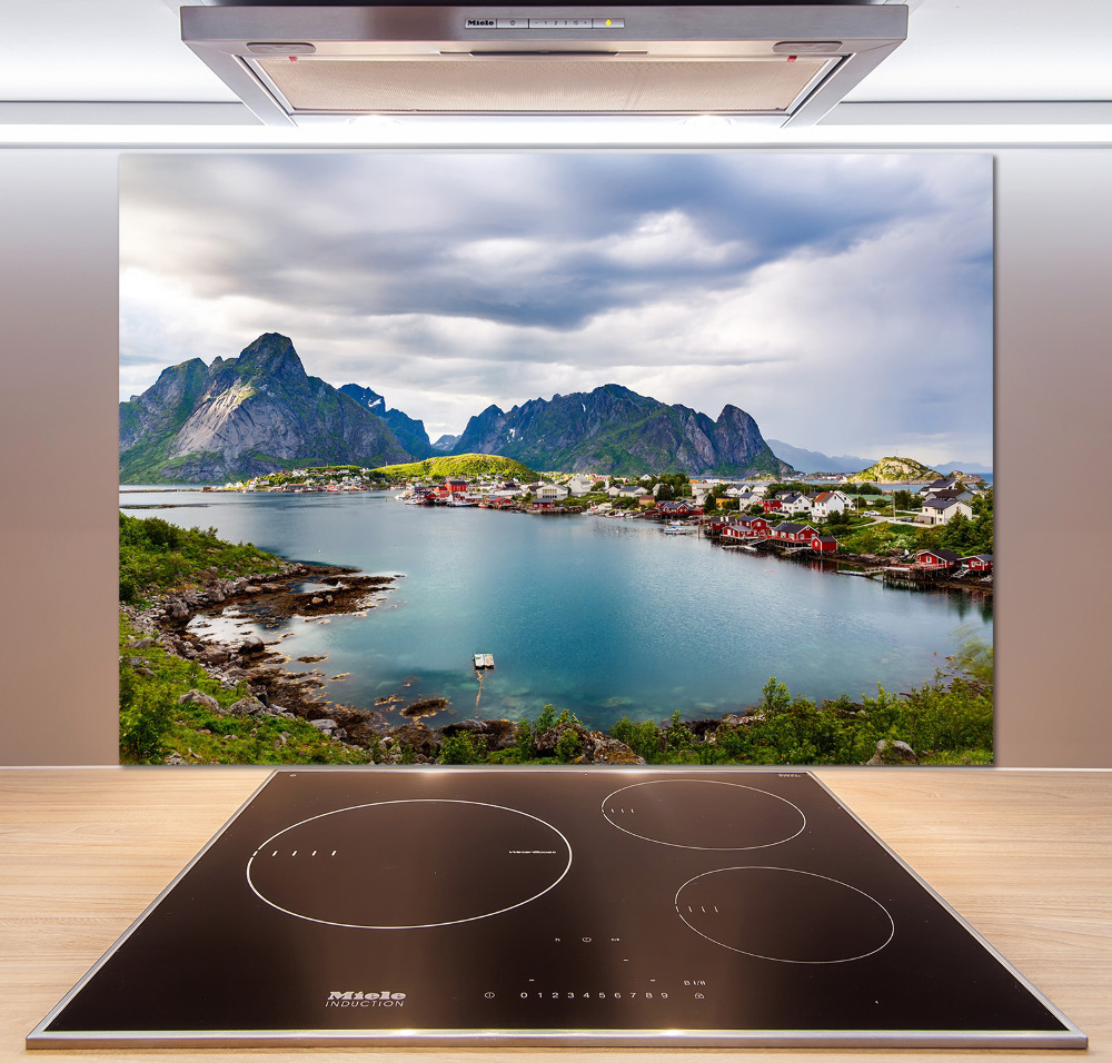 Cooker splashback Lofoty in Norway