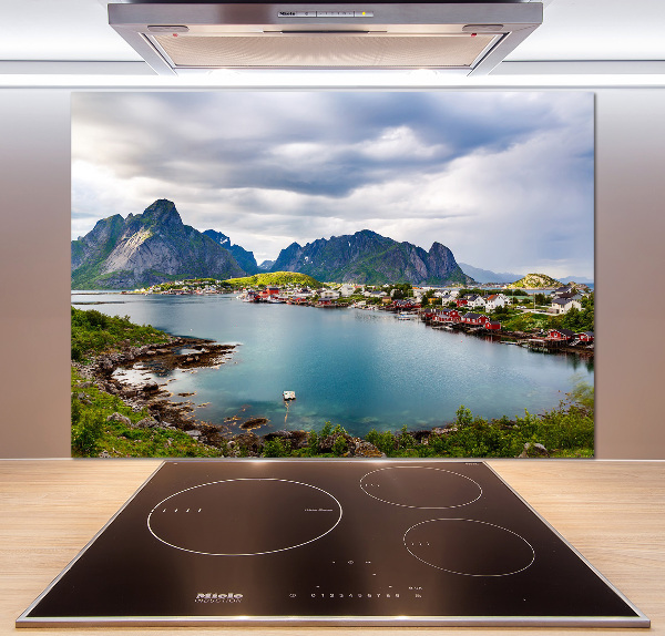 Cooker splashback Lofoty in Norway