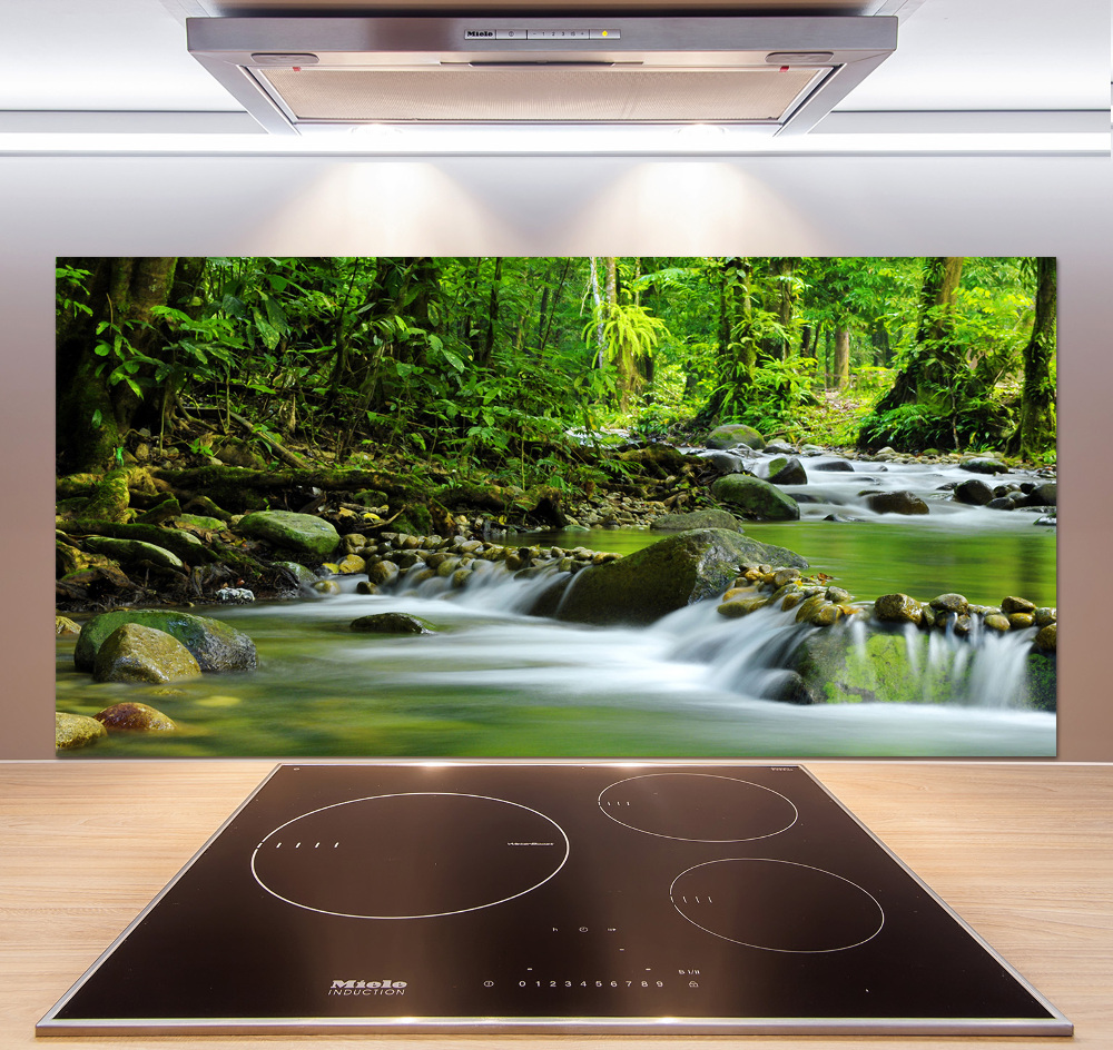 Cooker splashback Mountain stream