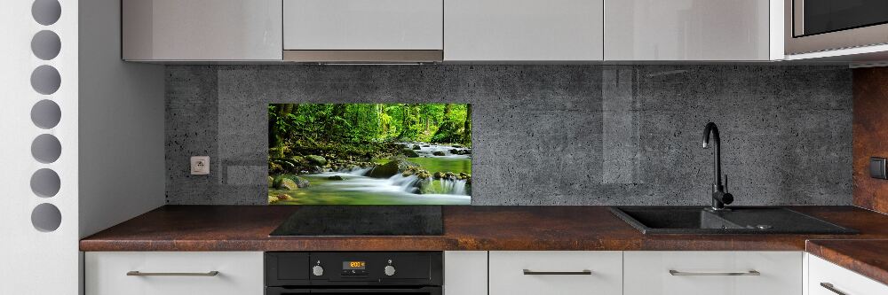 Cooker splashback Mountain stream