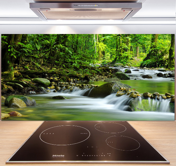 Cooker splashback Mountain stream