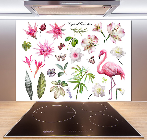 Cooker splashback Tropical collection