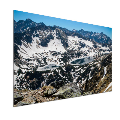 Cooker splashback Lake in the Tatra Mountains