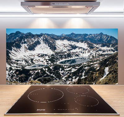 Cooker splashback Lake in the Tatra Mountains