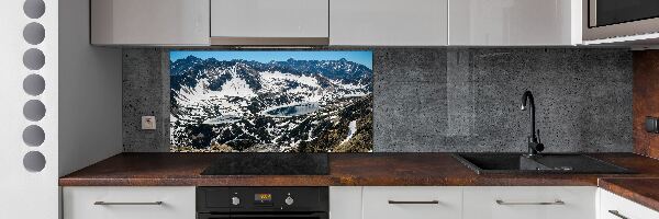 Cooker splashback Lake in the Tatra Mountains