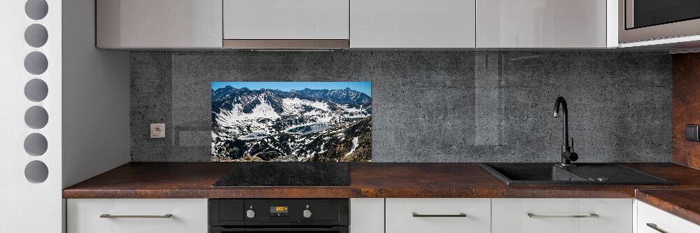 Cooker splashback Lake in the Tatra Mountains