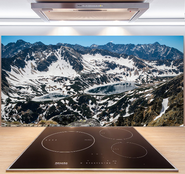 Cooker splashback Lake in the Tatra Mountains