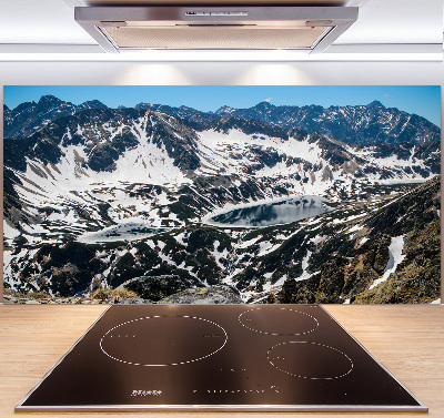 Cooker splashback Lake in the Tatra Mountains