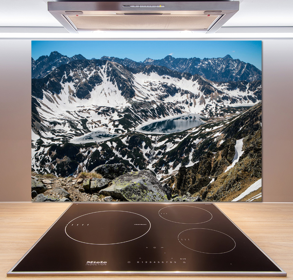 Cooker splashback Lake in the Tatra Mountains