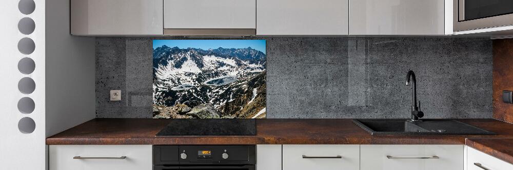 Cooker splashback Lake in the Tatra Mountains