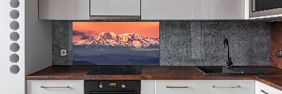 Cooker splashback Sunrise of the Tatra Mountains