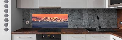 Cooker splashback Sunrise of the Tatra Mountains