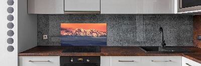 Cooker splashback Sunrise of the Tatra Mountains