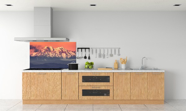 Cooker splashback Sunrise of the Tatra Mountains