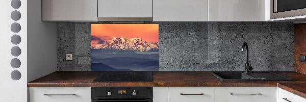 Cooker splashback Sunrise of the Tatra Mountains