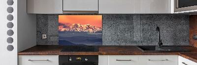 Cooker splashback Sunrise of the Tatra Mountains