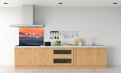 Cooker splashback Sunrise of the Tatra Mountains