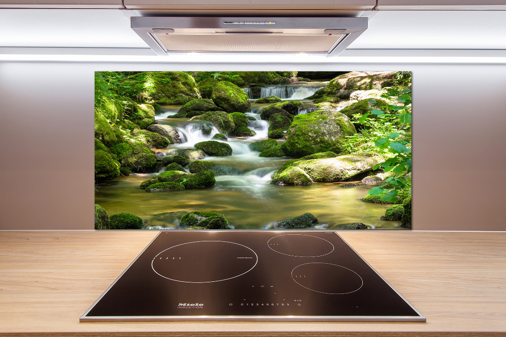 Cooker splashback Waterfall