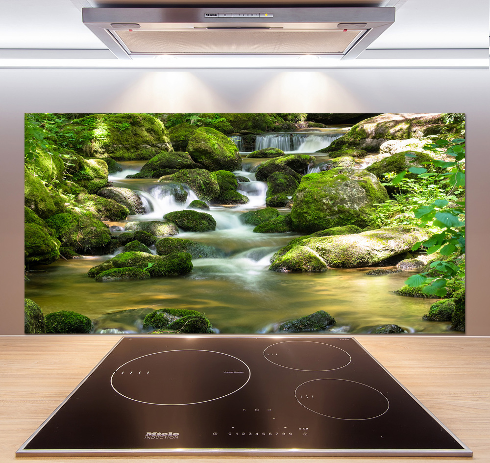 Cooker splashback Waterfall