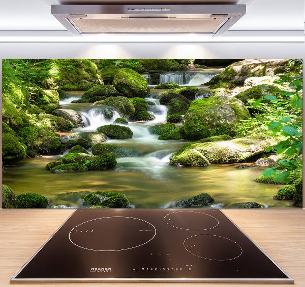 Cooker splashback Waterfall