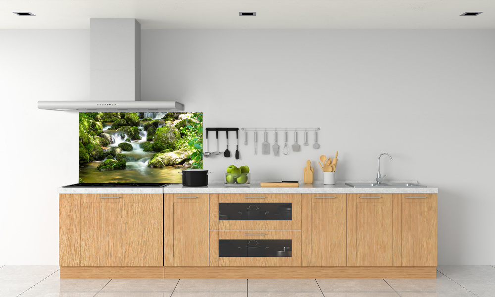 Cooker splashback Waterfall