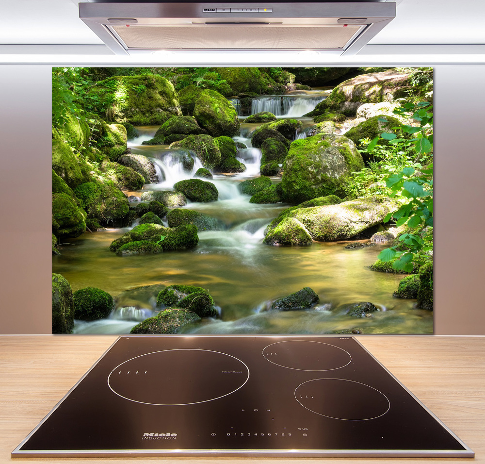 Cooker splashback Waterfall