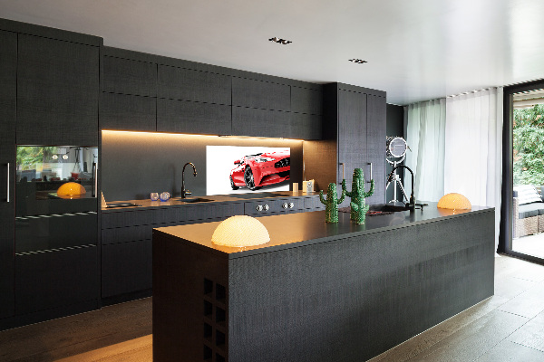 Kitchen splashback Sports car