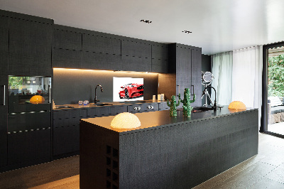 Kitchen splashback Sports car