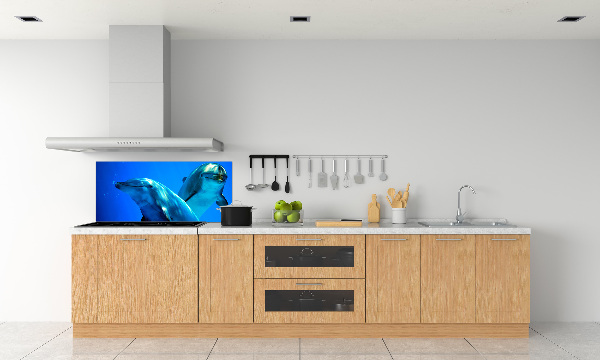 Cooker splashback Two dolphins