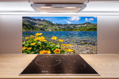 Cooker splashback Lake in the mountains