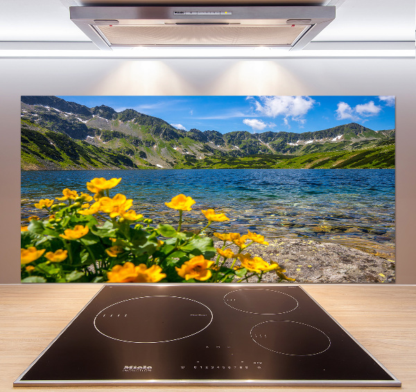 Cooker splashback Lake in the mountains