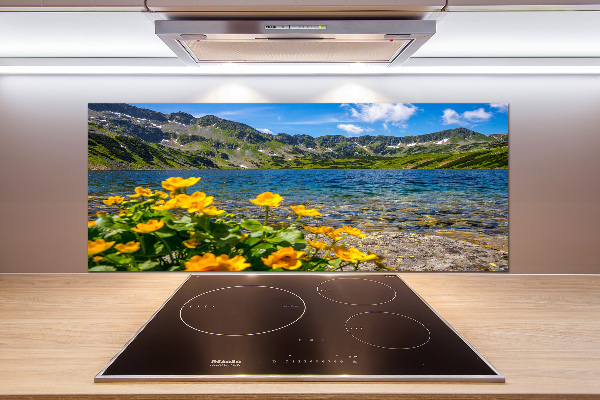 Cooker splashback Lake in the mountains